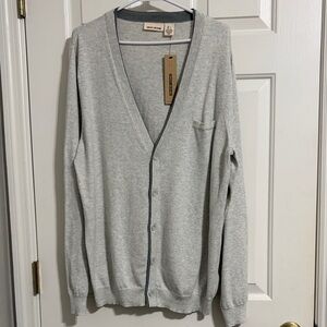 NWT DKNY Men's Gray Cardigan Sweater